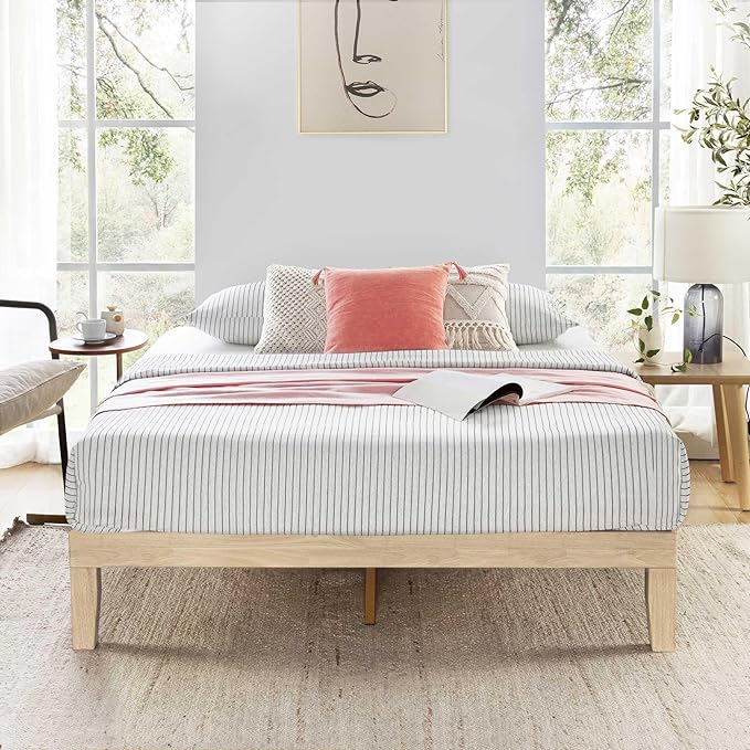 Mellow Naturalista Classic 12 Inch Solid Wood Platform Bed