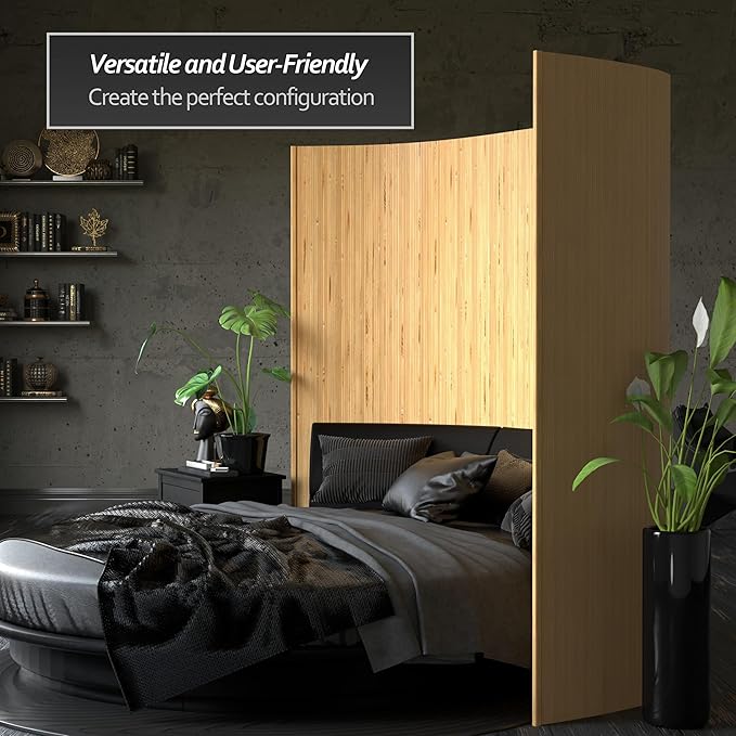 7 ft. Tall Reversible Bamboo Wave Screen