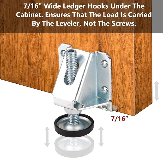 Anwenk Leveling Feet Heavy Duty Furniture Levelers Adjustable Table Leg Leveler