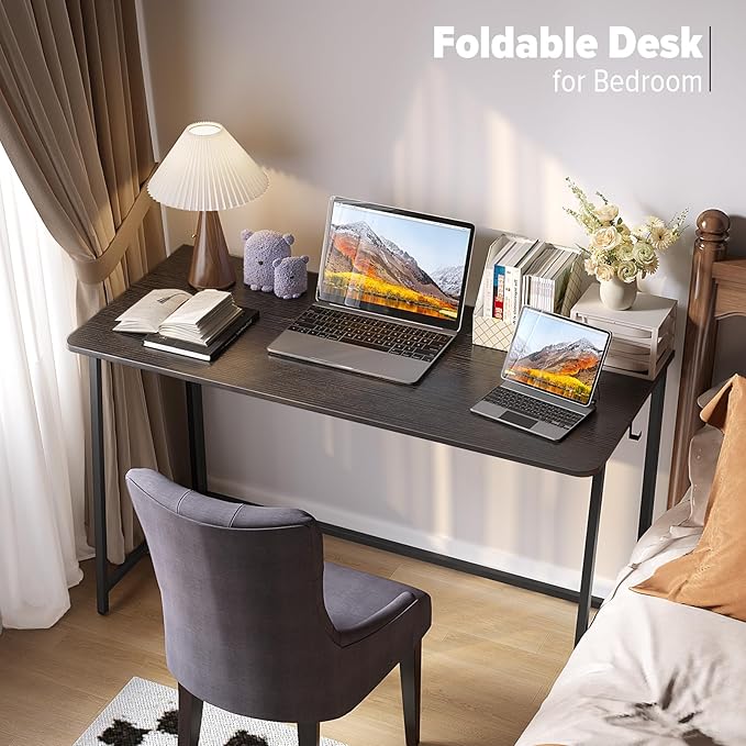 WOHOMO Folding Desk, 47.2" Foldable Computer Desk