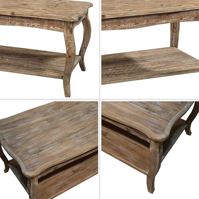 Alaterre Furniture Austerity 42-Inch Rustic Coffee Table