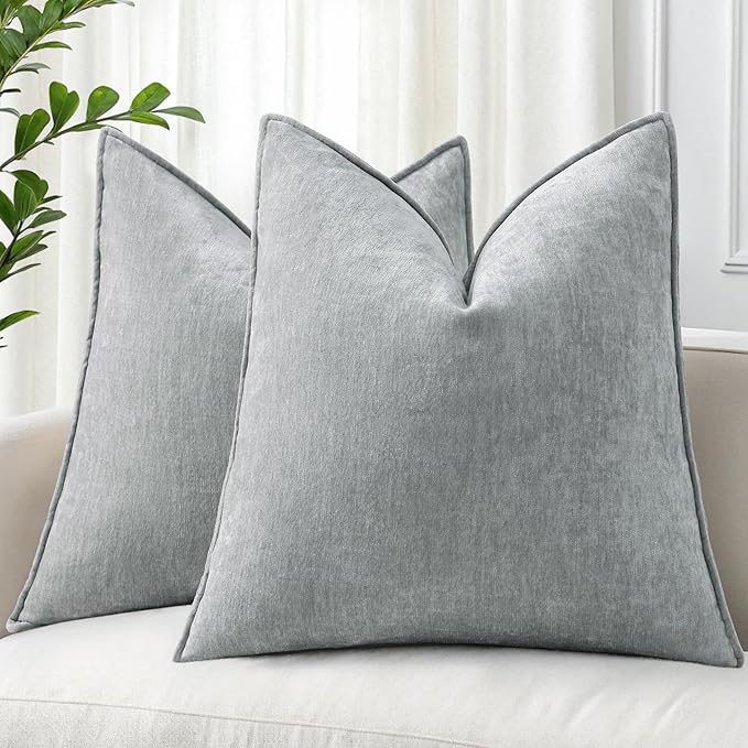 decorUhome Summer Couch Throw Pillow Covers 20x20 Set of 2, Decorative Soft