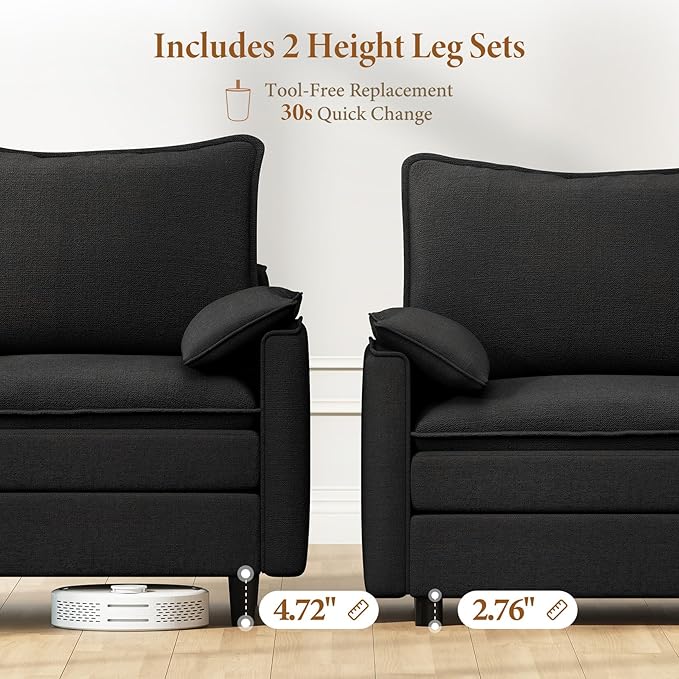 Vesgantti Large Modular Sectional Sofa, Big Comfy Cloud Couch