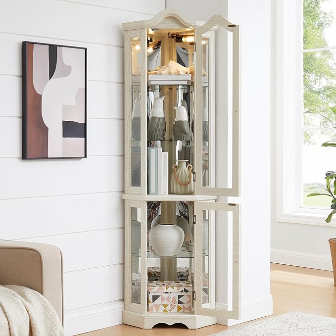 Glass Corner Display Cabinet