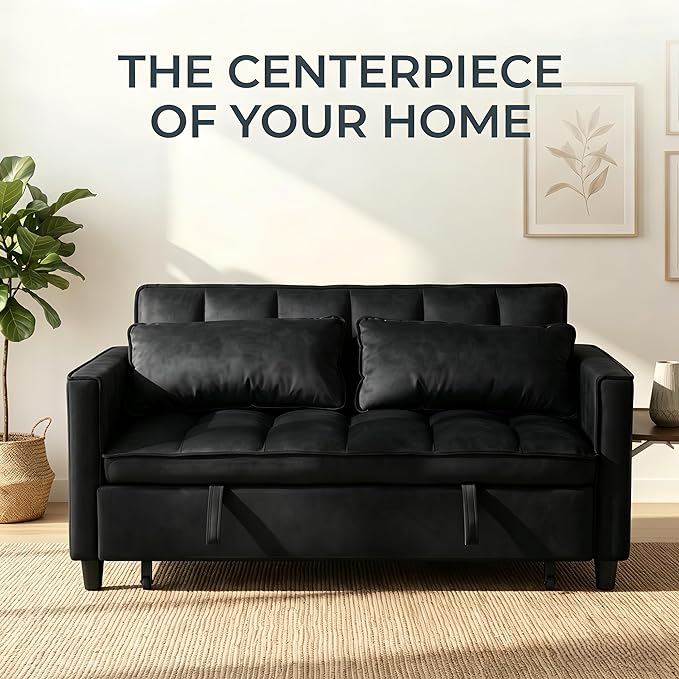 4 in 1 Convertible Sofa Bed, Pull Out Couch