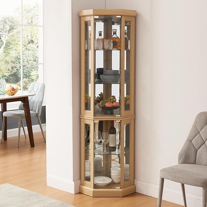 Glass Corner Display Cabinet