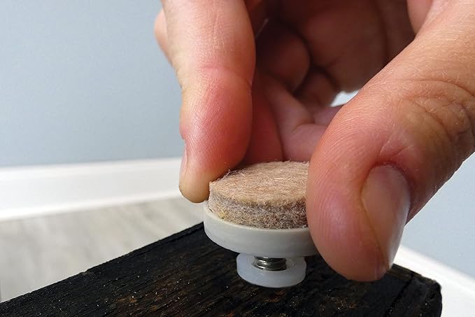 Shepherd Hardware 4 Pack 1" Threaded Felt Furniture Glides