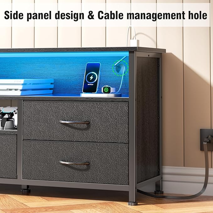 Furologee 63 Inch Entertainment Center Dresser