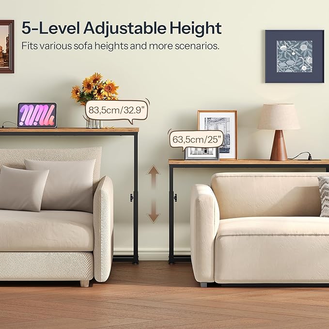 HOOBRO Narrow Console Table Set of 2