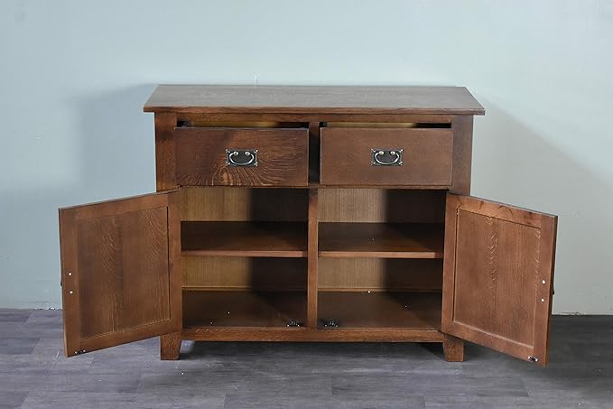 Crafters and Weavers Mission 2 Door 2 Drawer Cabinet