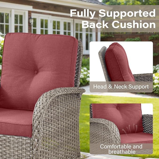 Belord 7 Piece Wicker Patio Furniture Set