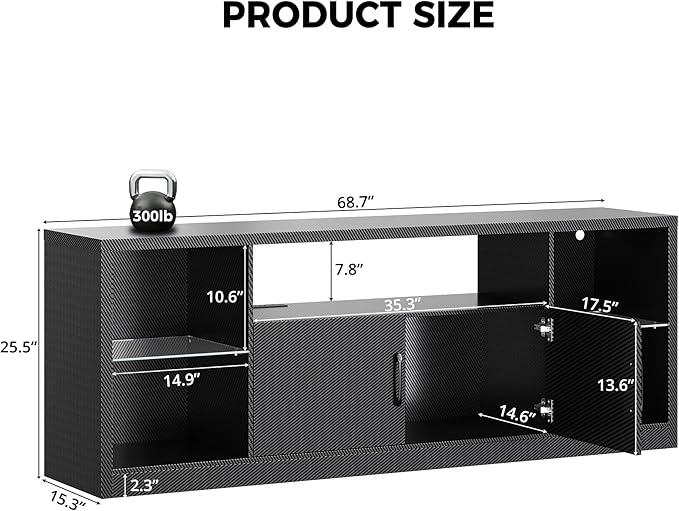 IRONCK TV Stand for TVs 80 inch
