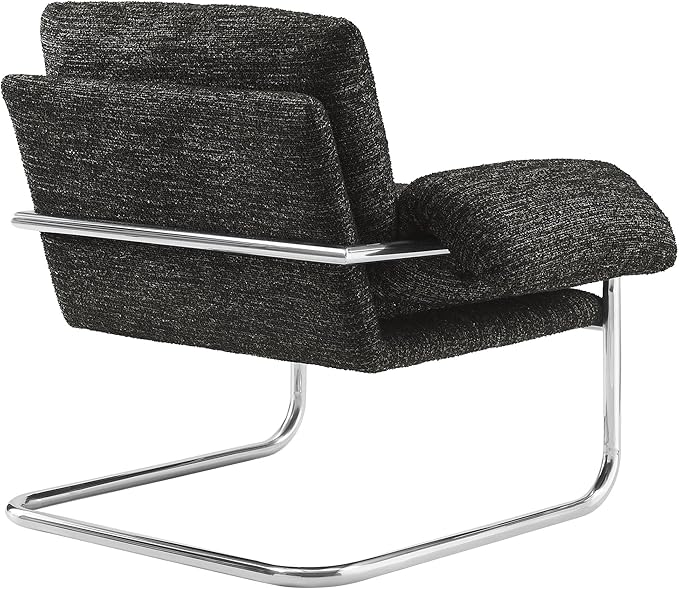 Modway Ansel Boucle Accent Chair in Charcoal