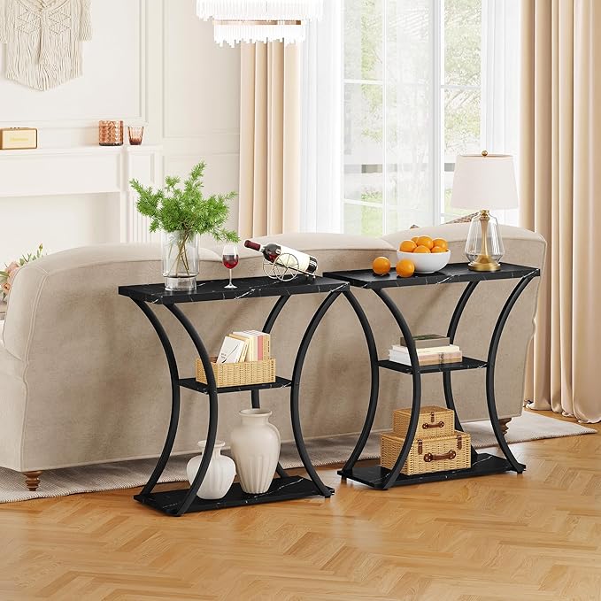 Hoctieon 3 Tier Console Table