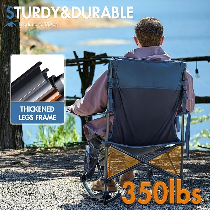 Portal Outdoor Rocking Chair Camping Folding Portable Rocker