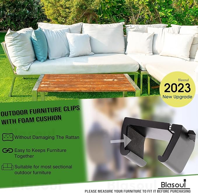 Blasoul Universal Heavy-Duty Outdoor Furniture Clips