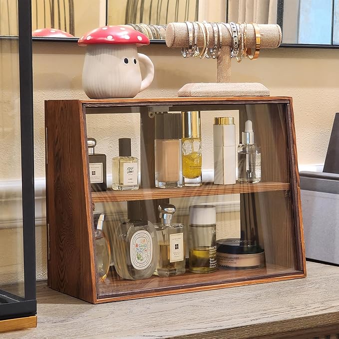 MOOCA Wood and Glass Display Case