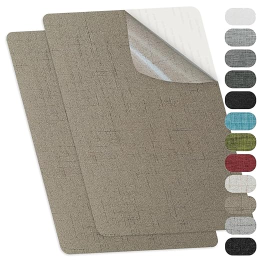 Self-Adhesive Fabric Repair Patches, Large Size 8X11 inch Linen Furniture