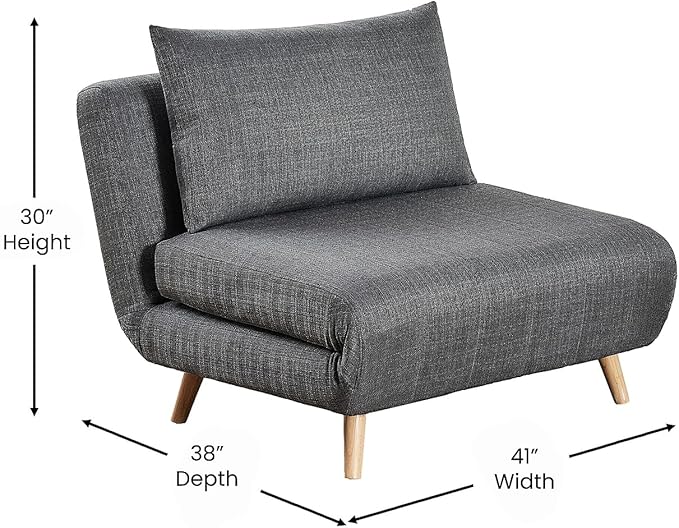 Flash Furniture Shaw Tri-Fold Convertible Sleeper Chair