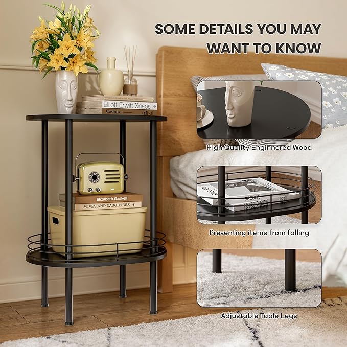 Small Modern Oval Side Table