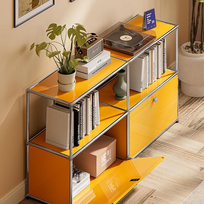 Modern Storage Cabinet Sideboard Versatile Free-Standing Organizer Cabinets