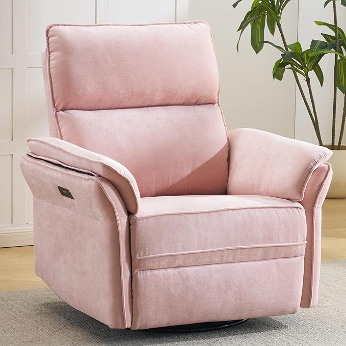 Oversized Power Recliner Chair Swivel Glider