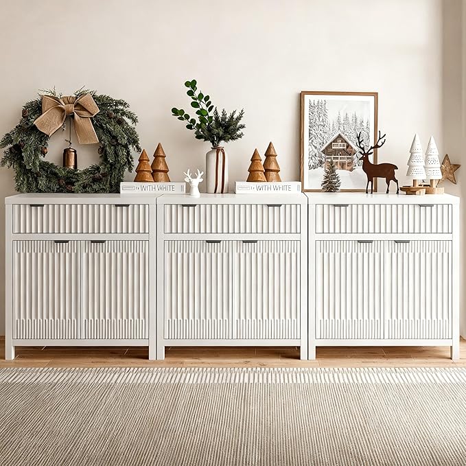 Fatmok Fluted Buffet Cabinet