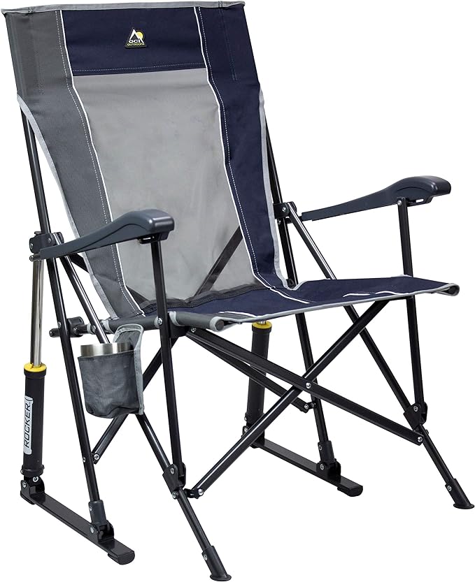 GCI OUTDOOR RoadTrip Rocker Camping Chair | Portable, Folding Rocking Chair