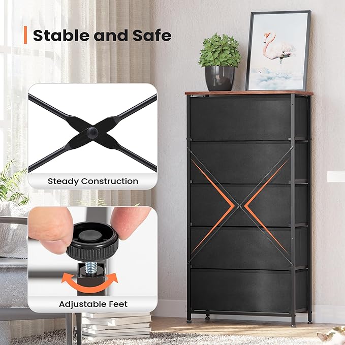 Crestlive Products Vertical Dresser Storage Tower