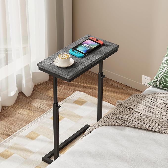 TUTOTAK End Table, Side Table, Tall Couch Table, Sofa Table, Living Room