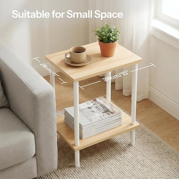 HOOBRO End Tables Set of 2, Small Side Table, Nightstand