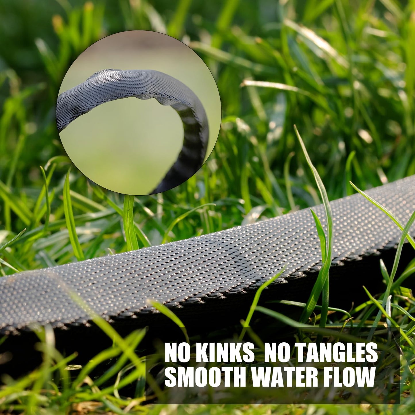 Relxitl Garden Hose 100feet, Water Hose with 10 Function Hose Nozzle, NON-Expandable Hose, Tough & Flexible, Lightweight, Crush Resistant Fittings, Kink & Tangle Free, Rust Proof for Watering