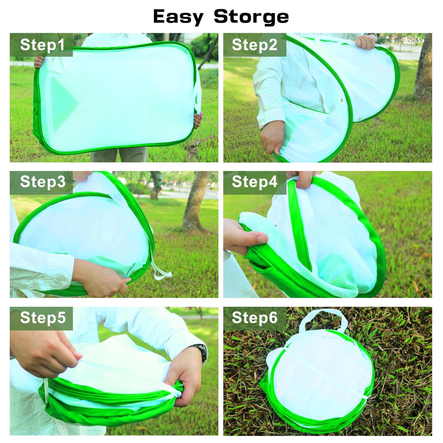 Mesh Plant Tent Enclosure, Pop-Up Cage Plant Cover, Outdoor Garden Protection Guard for Pests, Bird, Pest (16 x 16 x 24 Inches)
