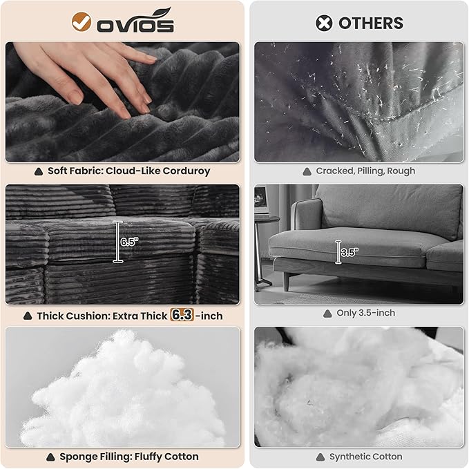 ovios 32.7 inches Ottoman Seat Module