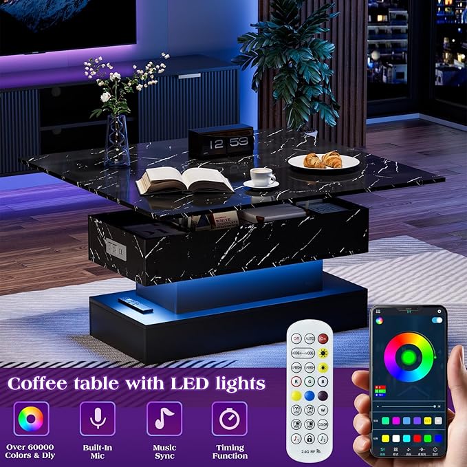SYESWAY 39.4" Lift Top Coffee Table