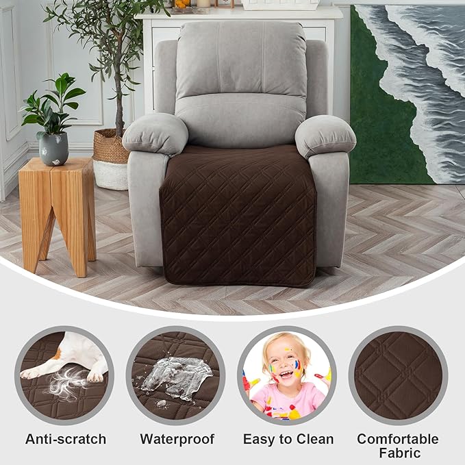 Genina Waterproof Recliner Chair Covers, Recliner Cover
