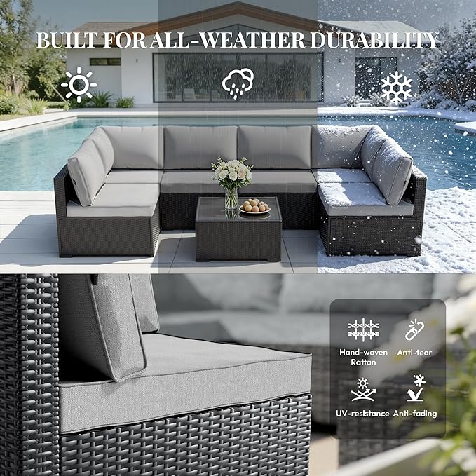 WWR Patio Furniture Set 7 Piece