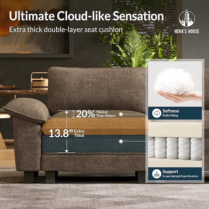 HERA'S HOUSE 158" Modular Sectional Sofa, Oversized U Shaped Couches