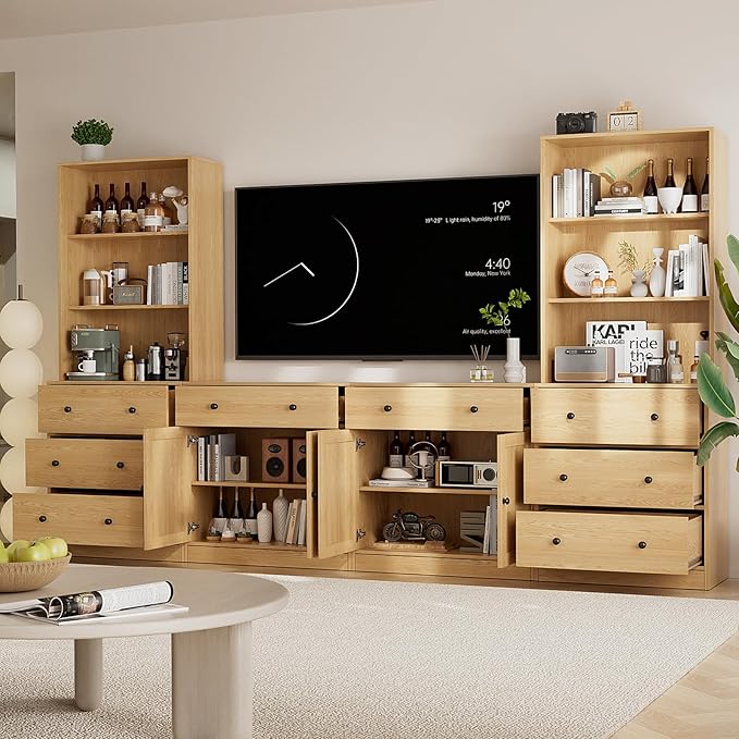 TUSY 71" Large TV Stand Set