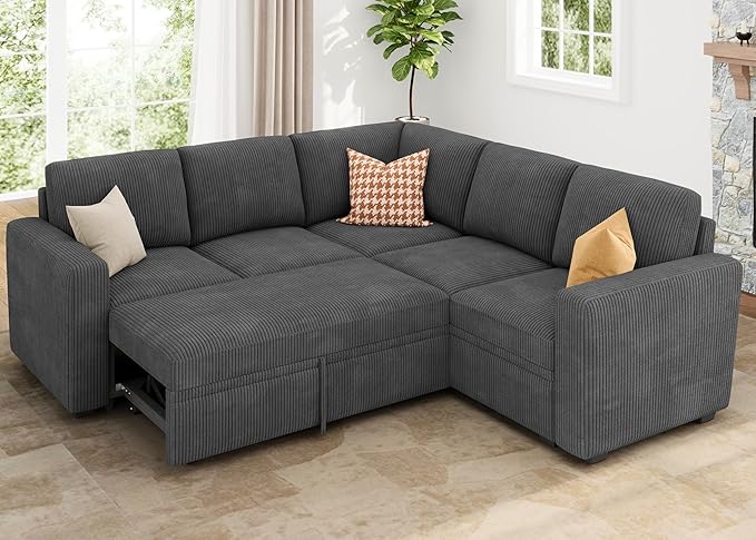 HONBAY Modular Sectional Sleeper Sofa