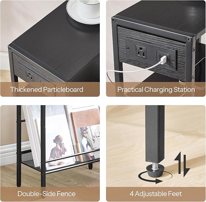 HOOBRO 15.7" Narrow Console Table