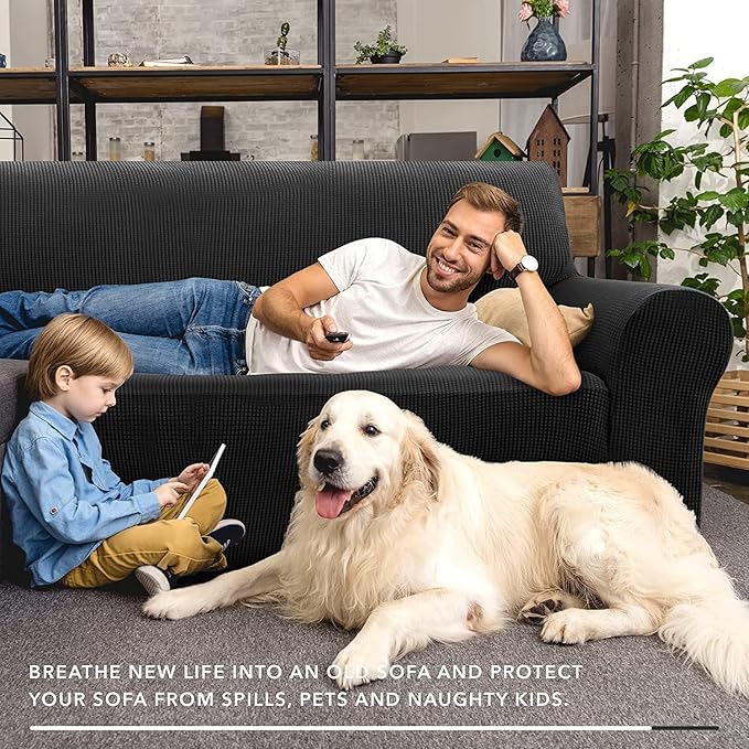 ZNSAYOTX Super Stretch Couch Cover Love Seat Sofa Covers