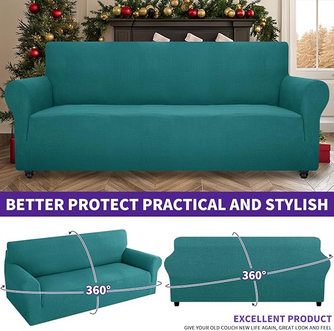 ZNSAYOTX Super Stretch Couch Cover Universal Sofa Covers