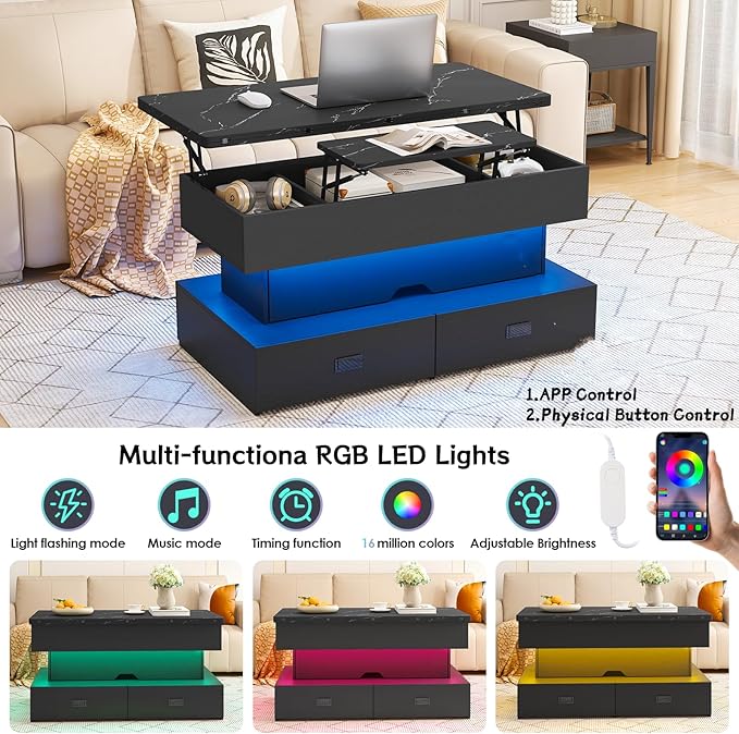 Turosur Lift Top Coffee Table