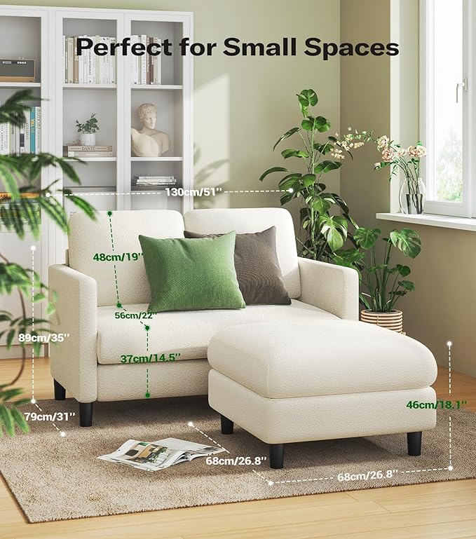Welzona Loveseat, Comfy Teddy Love Seat