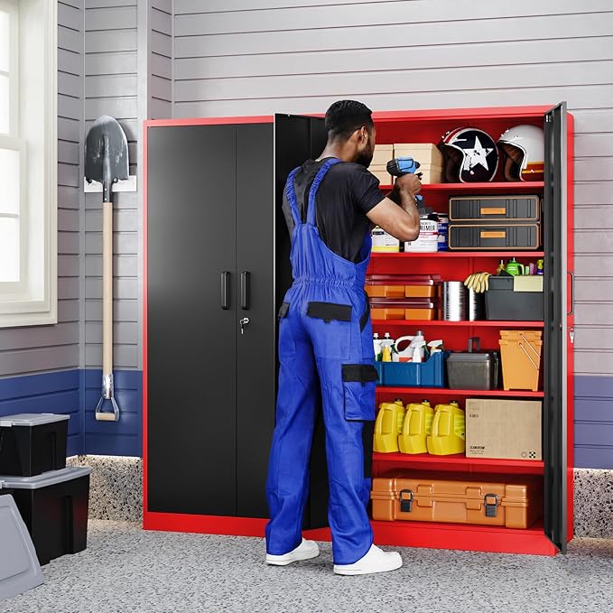 Yizosh Metal Garage Storage Cabinet