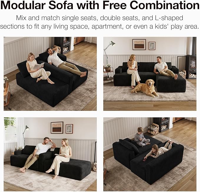 Novilla L-Shape Sectional Couches