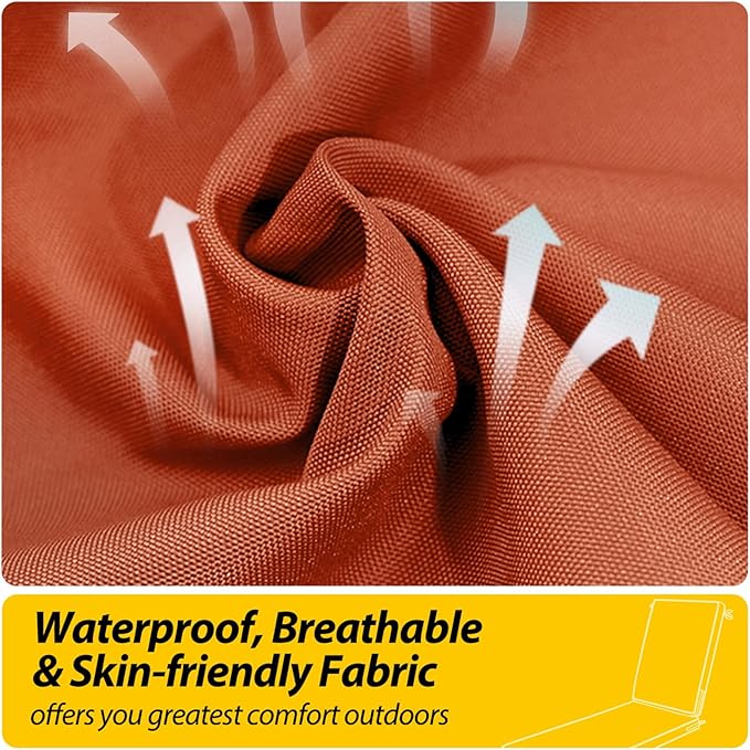 AAAAAcessories Outdoor Chaise Lounge Cushions, Fade-Resistant, Waterproof Patio