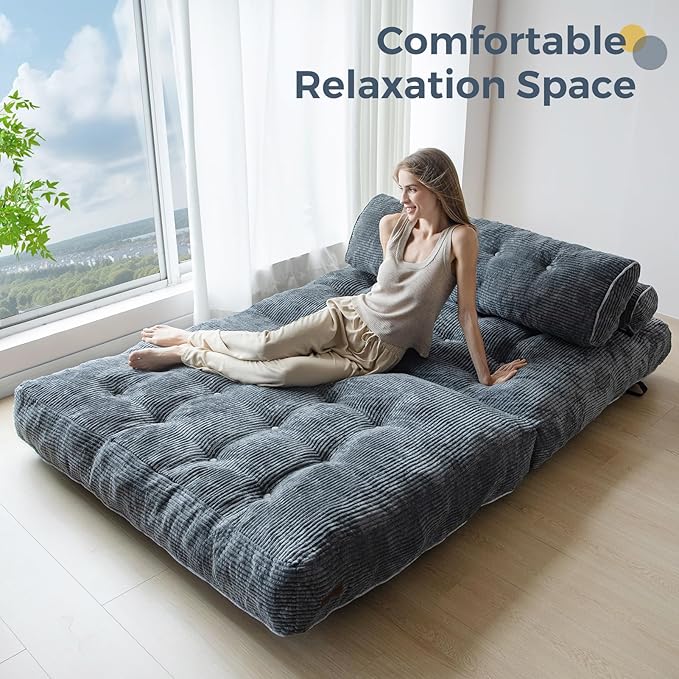 MAXYOYO Folding Sofa Bed, Convertible Sleeper Chair