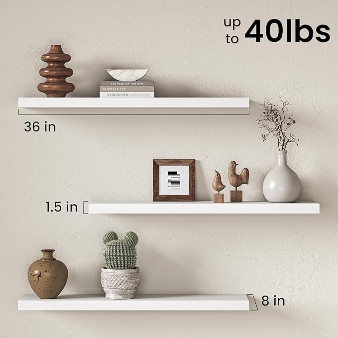 Fun Memories 36Inch Floating Shelves